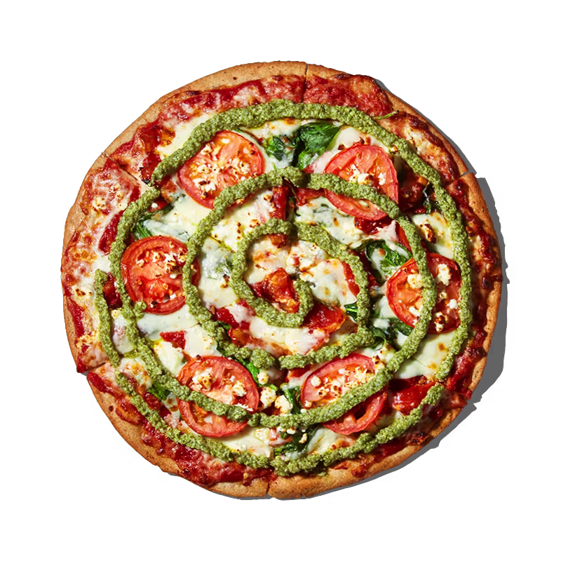 Mellow Mushroom Gluten-Free Kosmic Karma pizza